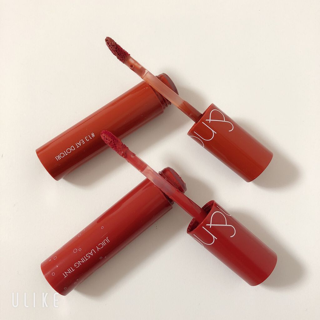 ジューシーラスティングティント/rom&nd/リップティントを使ったクチコミ（2枚目）