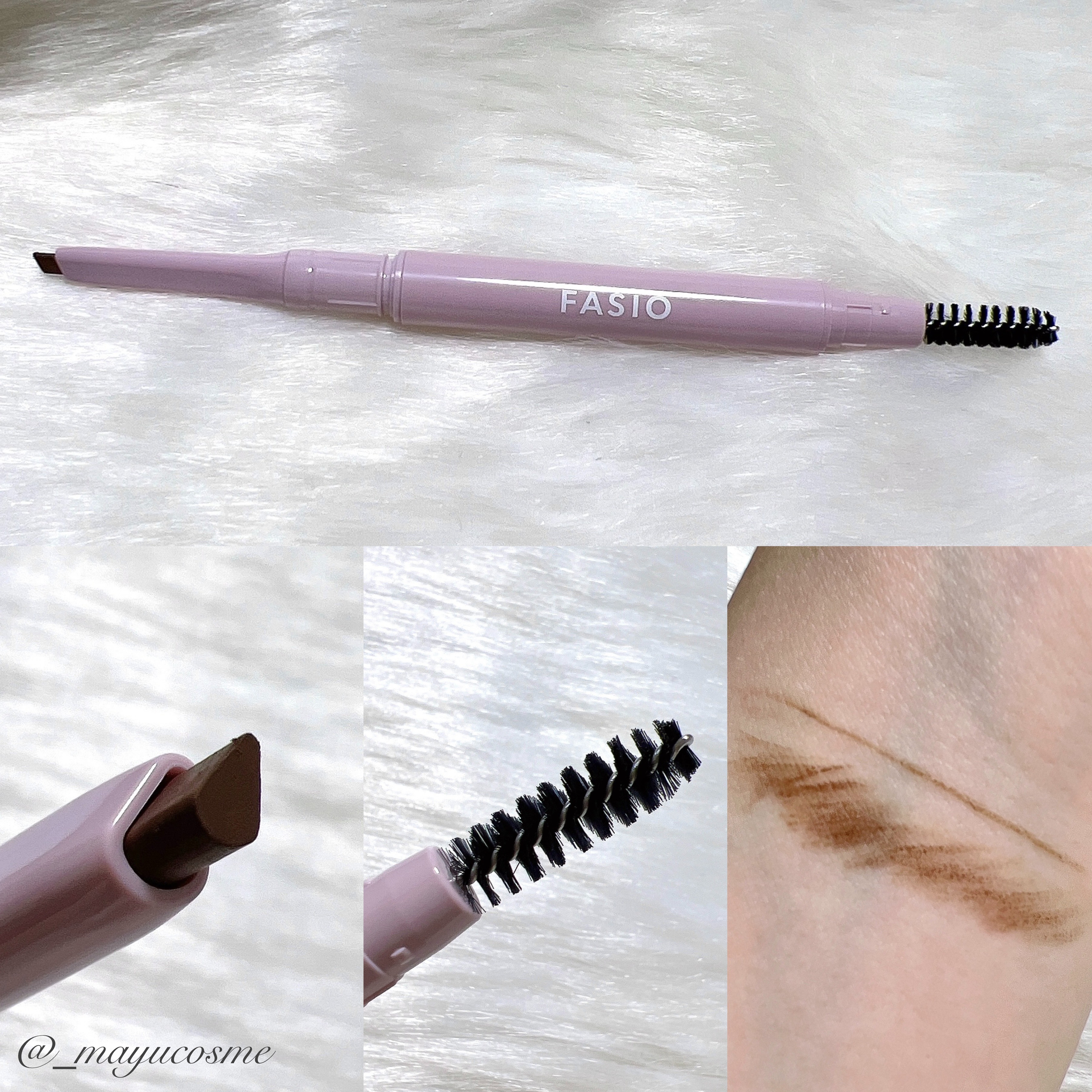 ウォータープルーフ アイブロウ （しずく型芯）/FASIO/アイブロウペンシルを使ったクチコミ（2枚目）