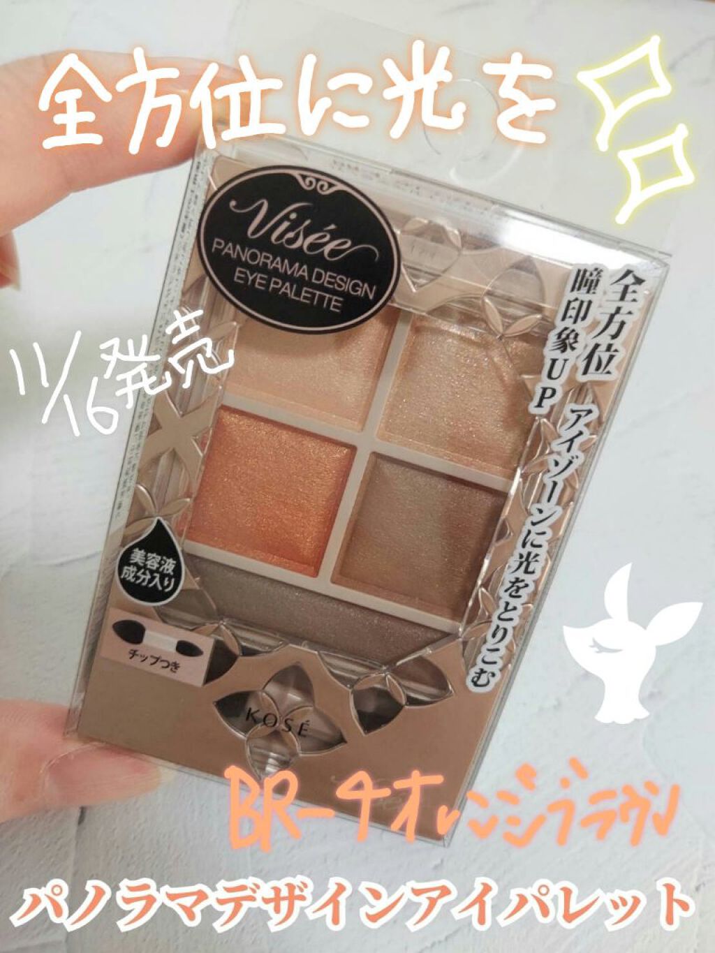 パノラマデザイン アイパレット BR-4 オレンジブラウン/Visée/アイシャドウパレットを使ったクチコミ（1枚目）
