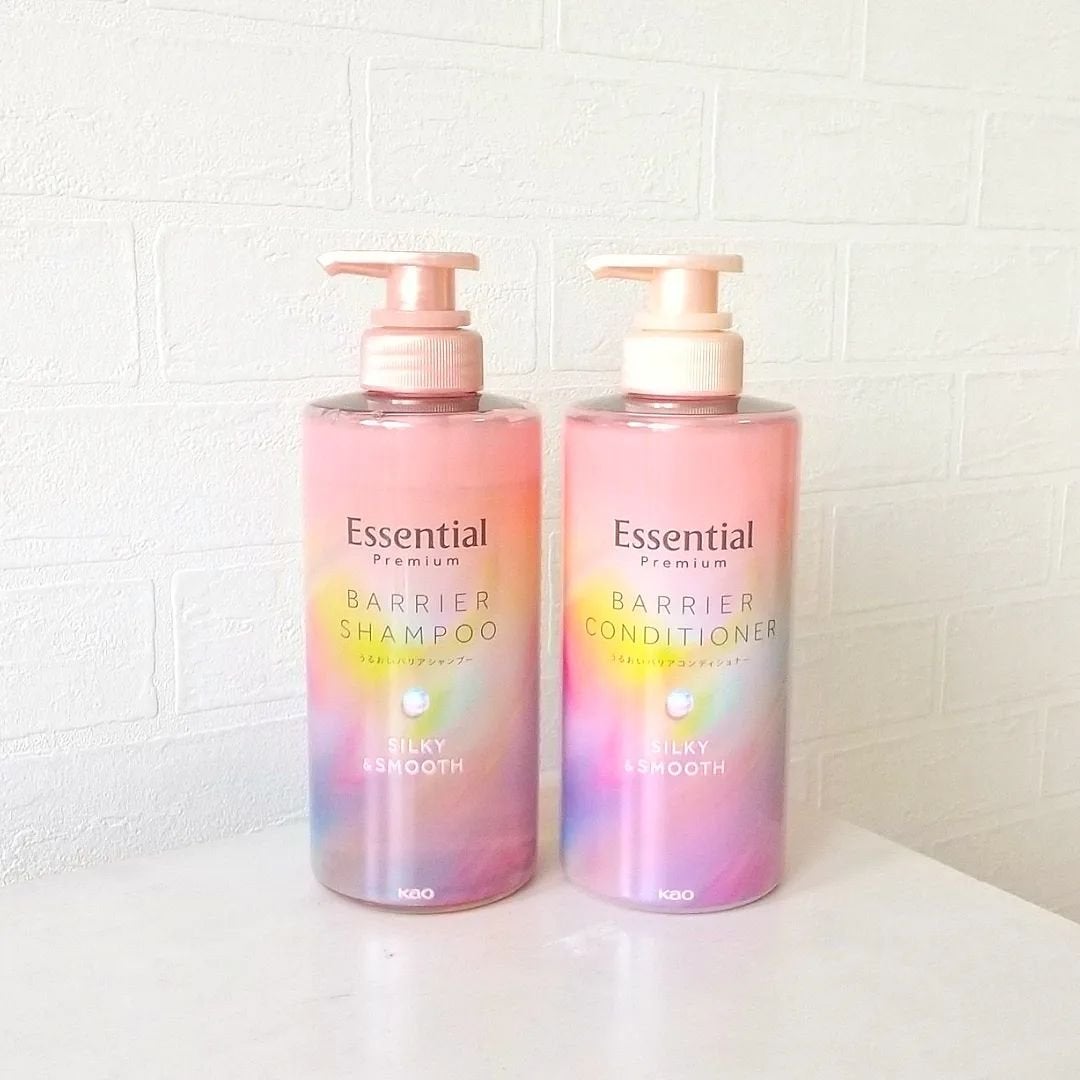 エッセンシャルプレミアム バリアシャンプー・コンディショナー シルキー&スムース/エッセンシャル/市販シャンプーを使ったクチコミ(5枚目)