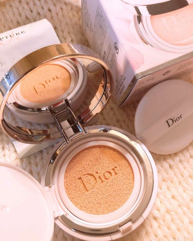 カプチュール ドリームスキン モイスト クッション SPF50 /PA+++  000 ドリームスキン/Dior/クッションファンデーションを使ったクチコミ（1枚目）