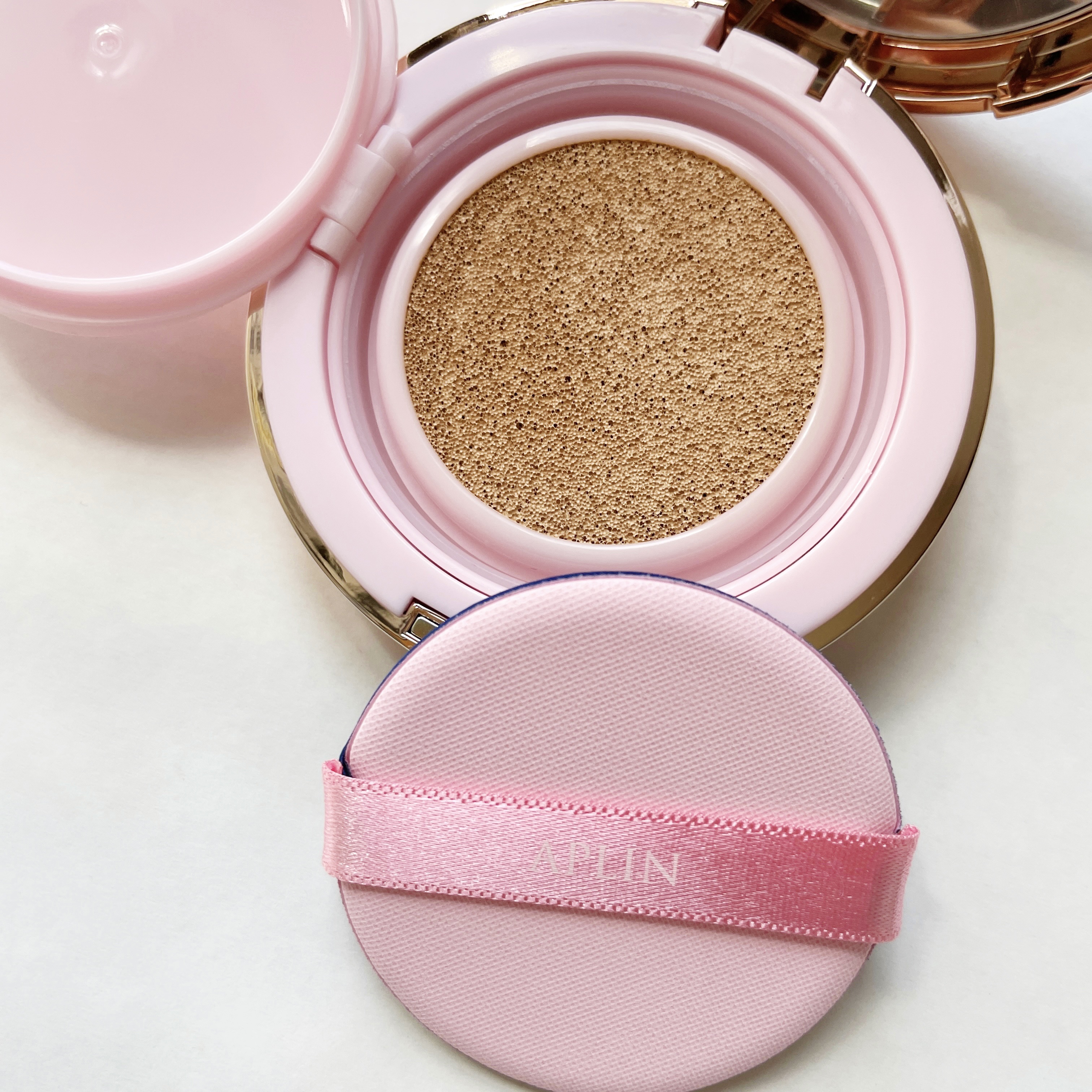 ピンクティーツリーカバーアップグロウクッション/APLIN/クッションファンデーションを使ったクチコミ（3枚目）