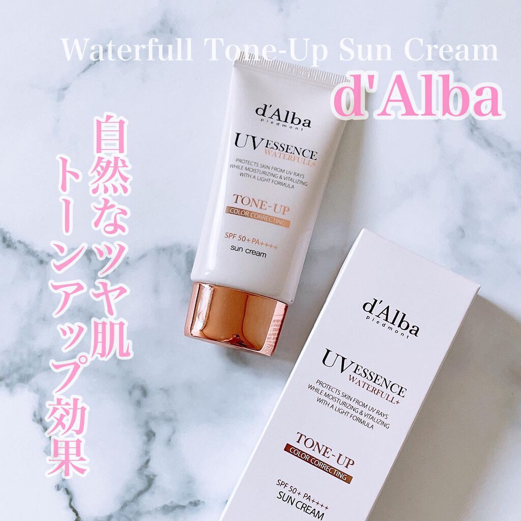 ウォータフルトーンアップサンクリーム/ダルバ/日焼け止めクリームを使ったクチコミ（1枚目）