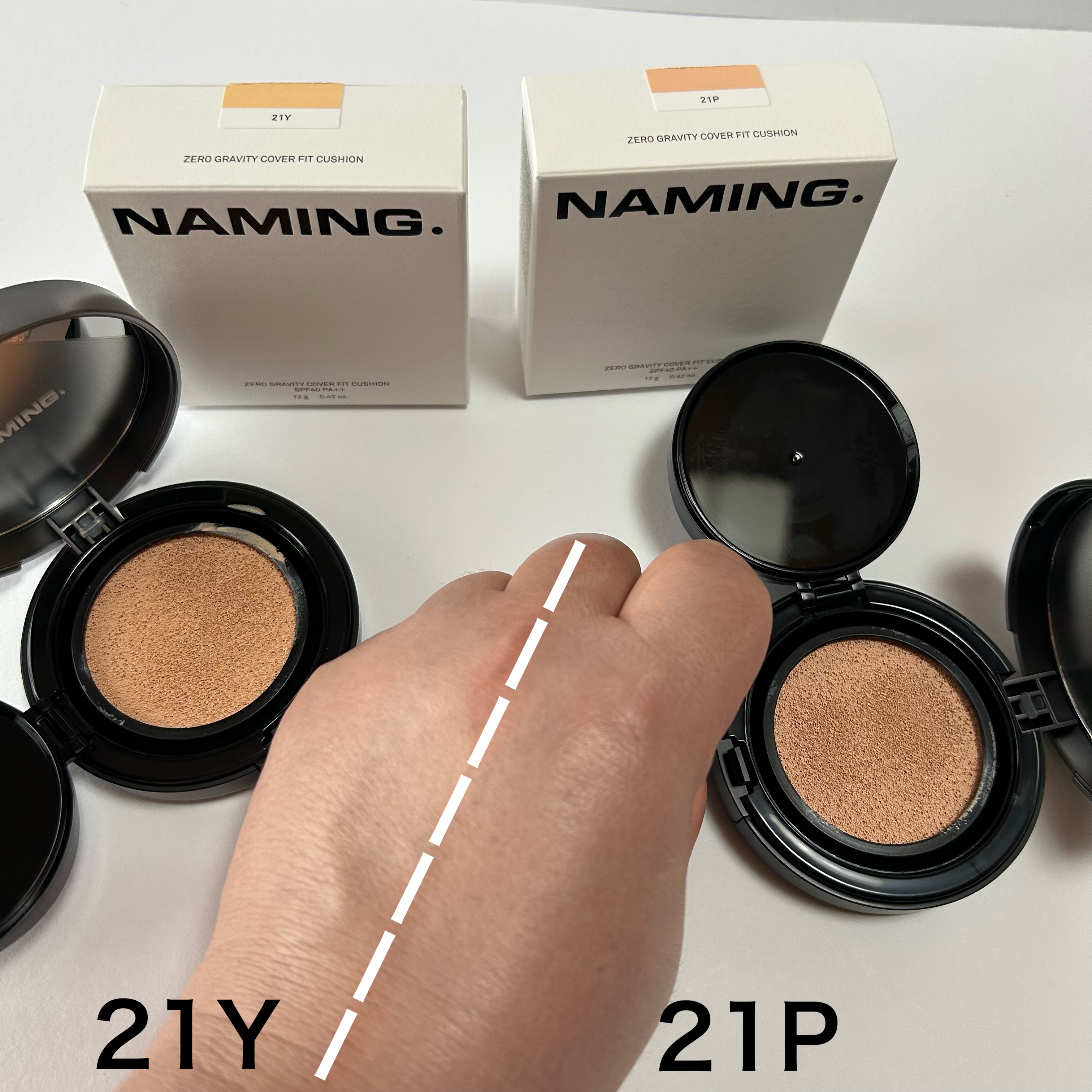 ネーミング ゼログラビティ カバーフィットクッション/NAMING./クッションファンデーションを使ったクチコミ（2枚目）