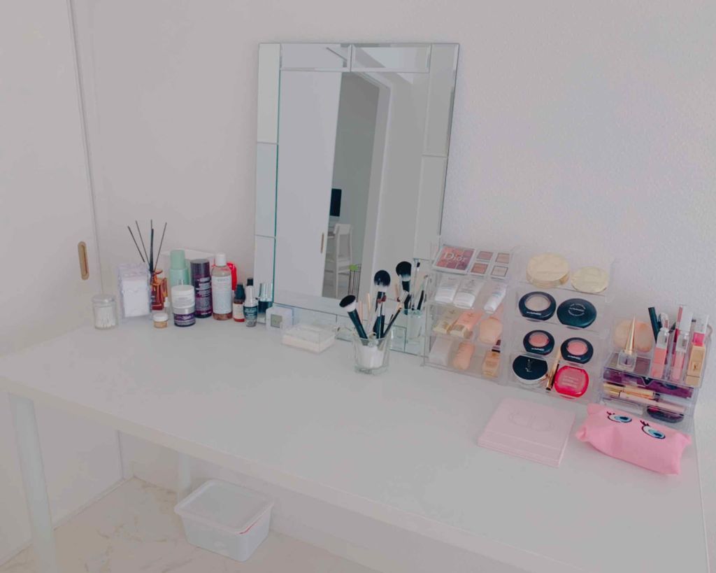 LED卓上ミラー(トレー付き)/ニトリ/その他化粧小物を使ったクチコミ（1枚目）