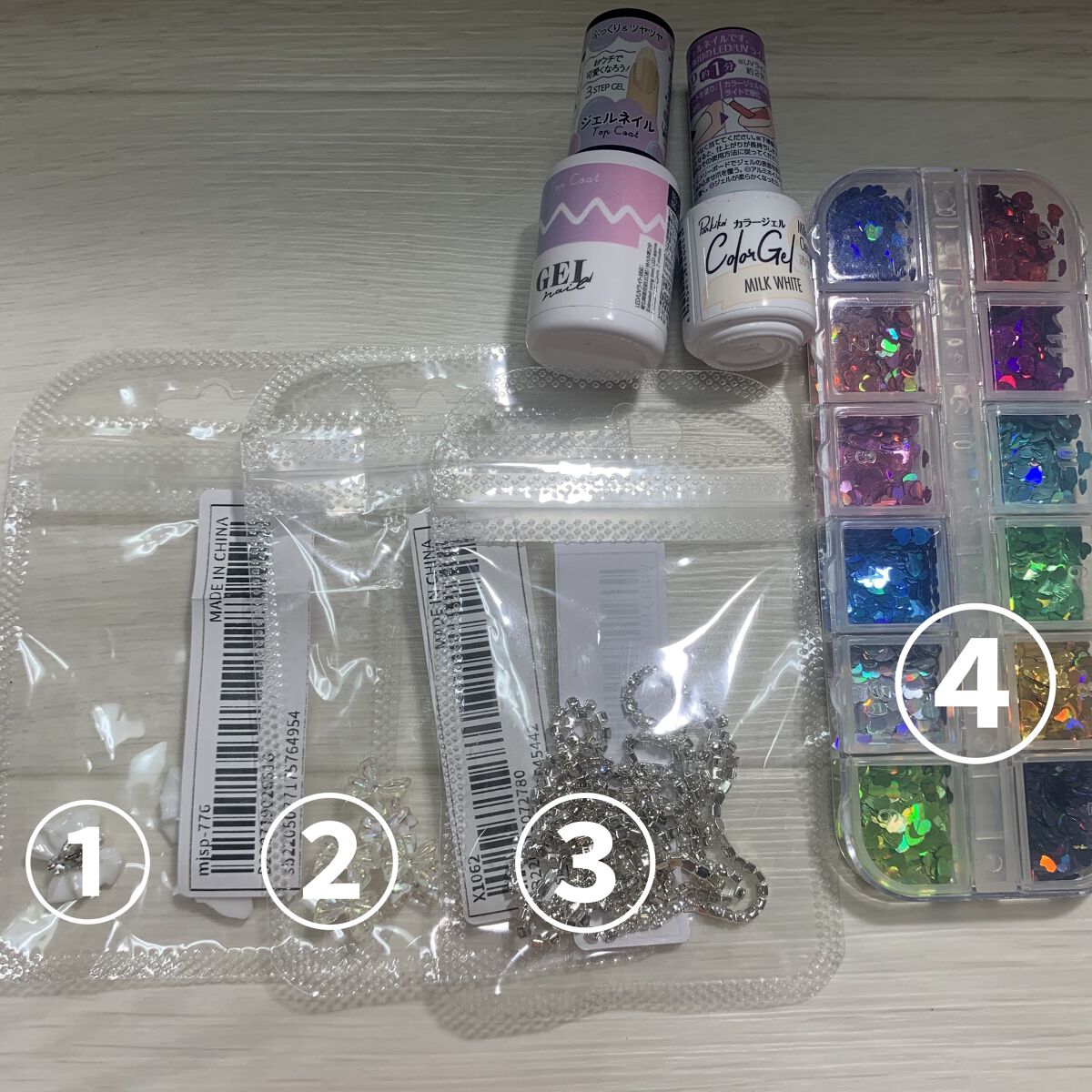 パル カラージェル ミルクホワイト/キャンドゥ/ジェルネイルを使ったクチコミ（2枚目）