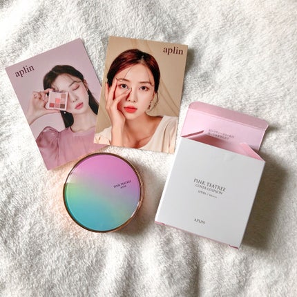 ピンクティーツリーカバークッション/APLIN/クッションファンデーションを使ったクチコミ(1枚目)