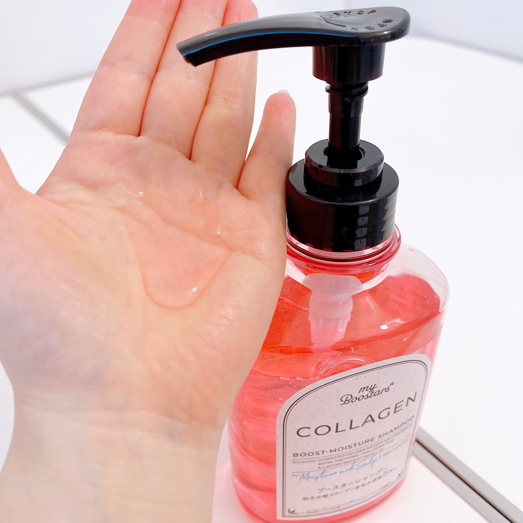 コラーゲン ブースター シャンプー/ トリートメント [モイスチャー＆スカルプ] ベルガモットアロマの香り トリートメント本体400ml/マイブースターズ/市販シャンプーを使ったクチコミ（3枚目）