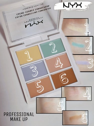 コンシール コレクト コントゥアー パレット/NYX Professional Makeup/パレットコンシーラーを使ったクチコミ（2枚目）