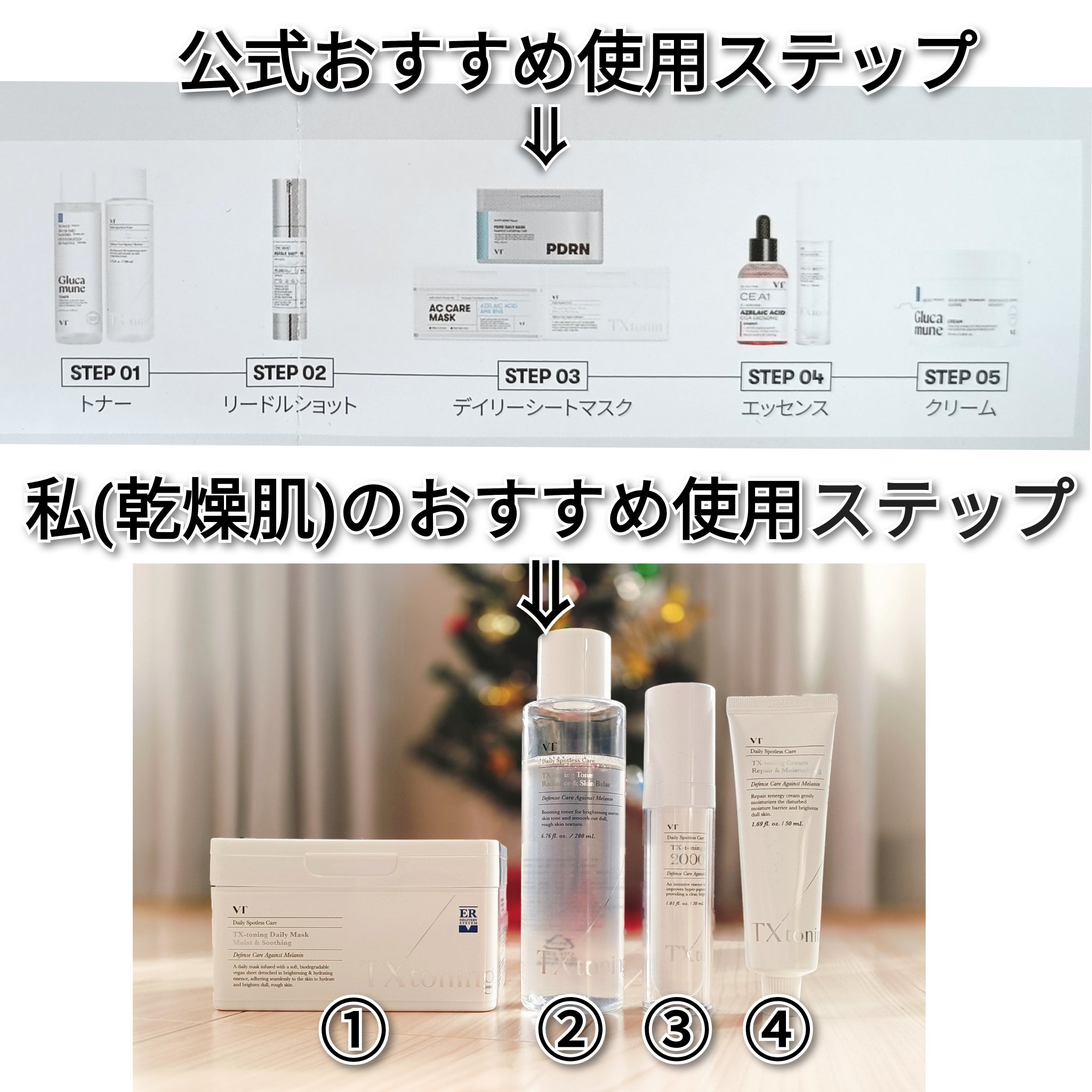 TXトーニングデイリーマスク/VT/その他スキンケアを使ったクチコミ（3枚目）