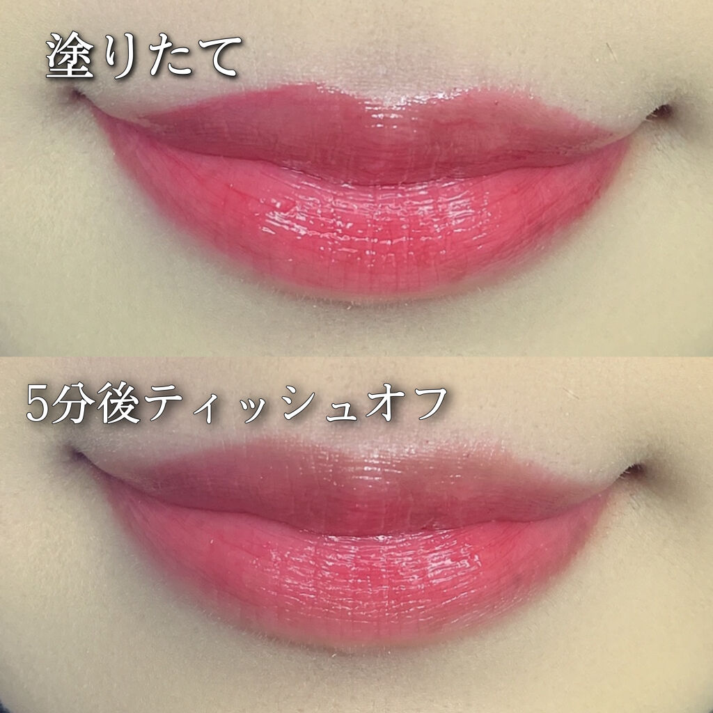 フォーエヴァージューシー オイルルージュ ティント 01 forbidden fruit/JILL STUART/リップティントを使ったクチコミ（2枚目）