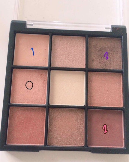 UR GLAM BLOOMING EYE COLOR PALETTE/U R GLAM/アイシャドウパレットを使ったクチコミ(3枚目)