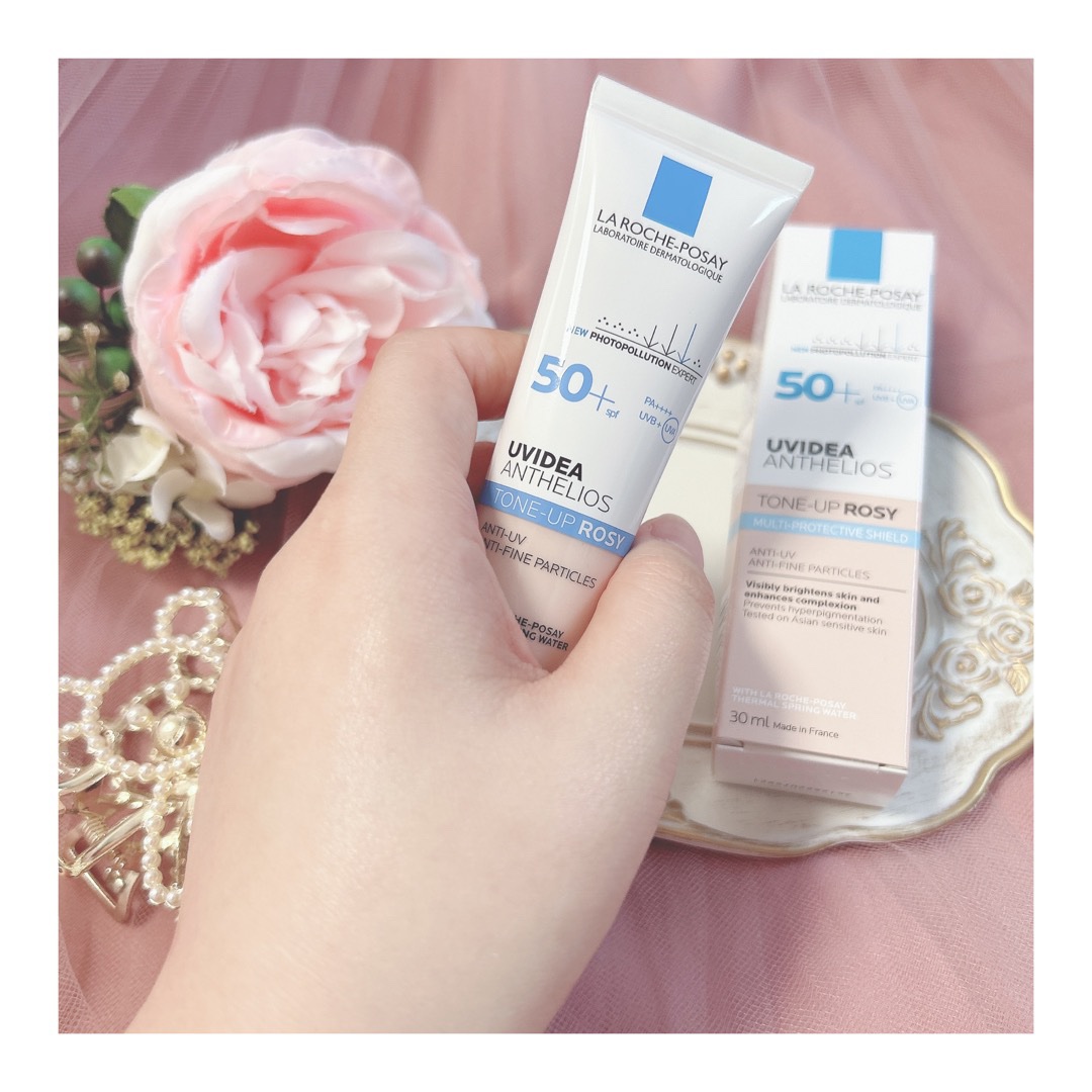 UVイデア XL プロテクショントーンアップ ローズ/ラ ロッシュ ポゼ/日焼け止めクリームを使ったクチコミ（3枚目）