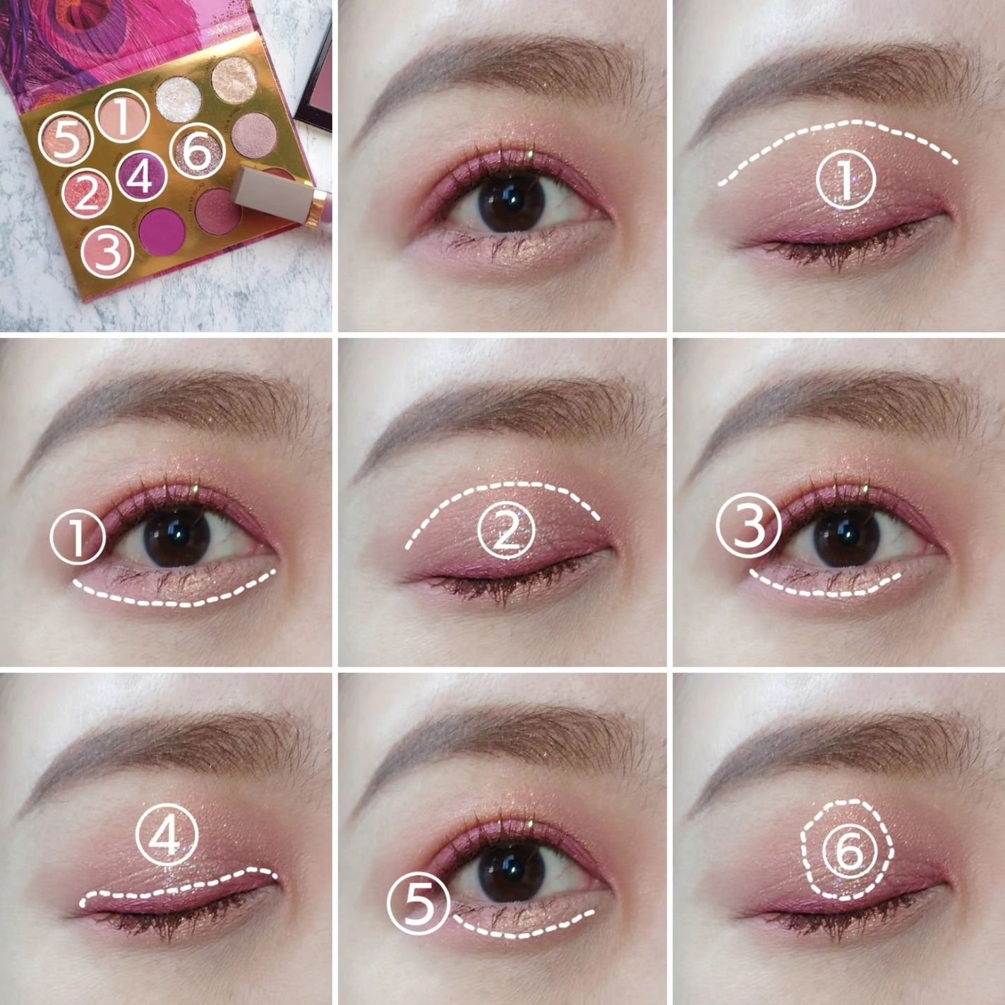 BYE BYE BIRDIE/ColourPop/アイシャドウパレットを使ったクチコミ(4枚目)