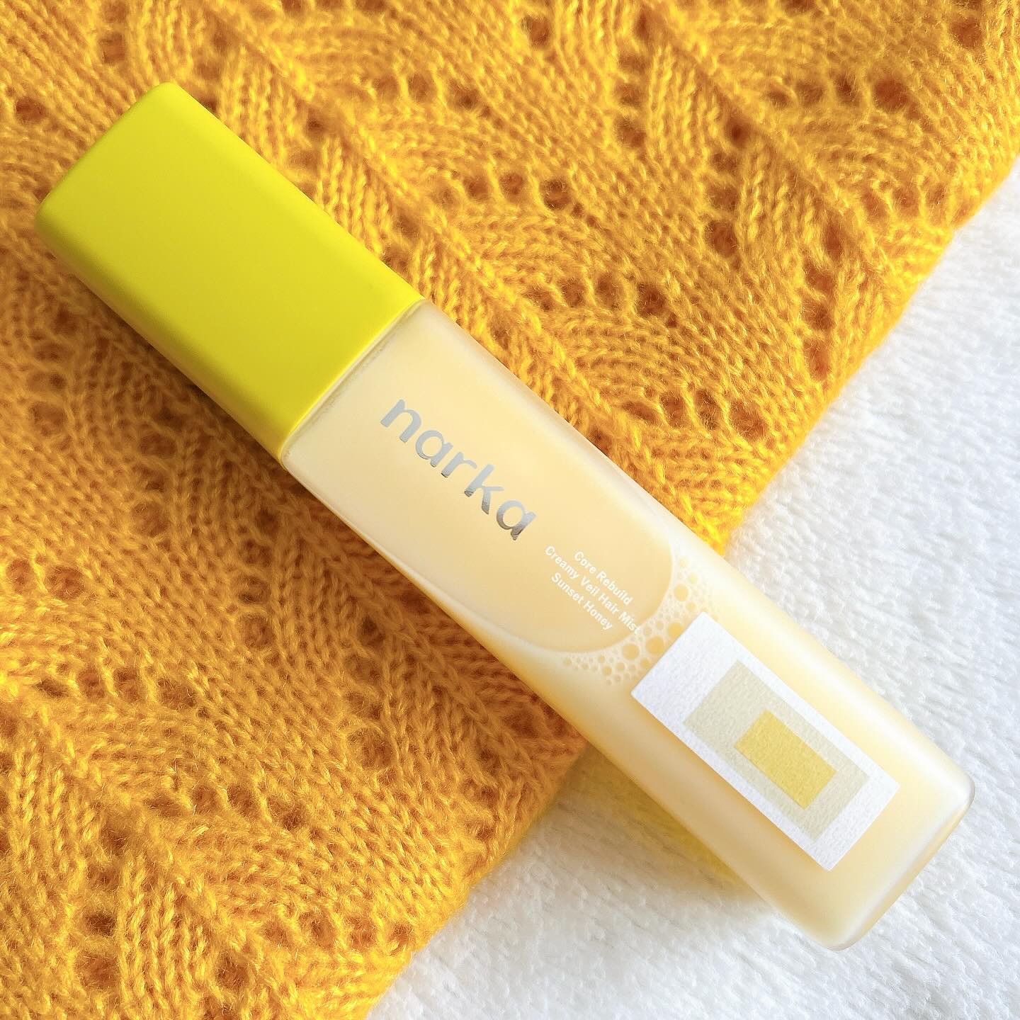 クリーミーベールヘアミスト サンセットハニー/narka/ヘアミストを使ったクチコミ（2枚目）