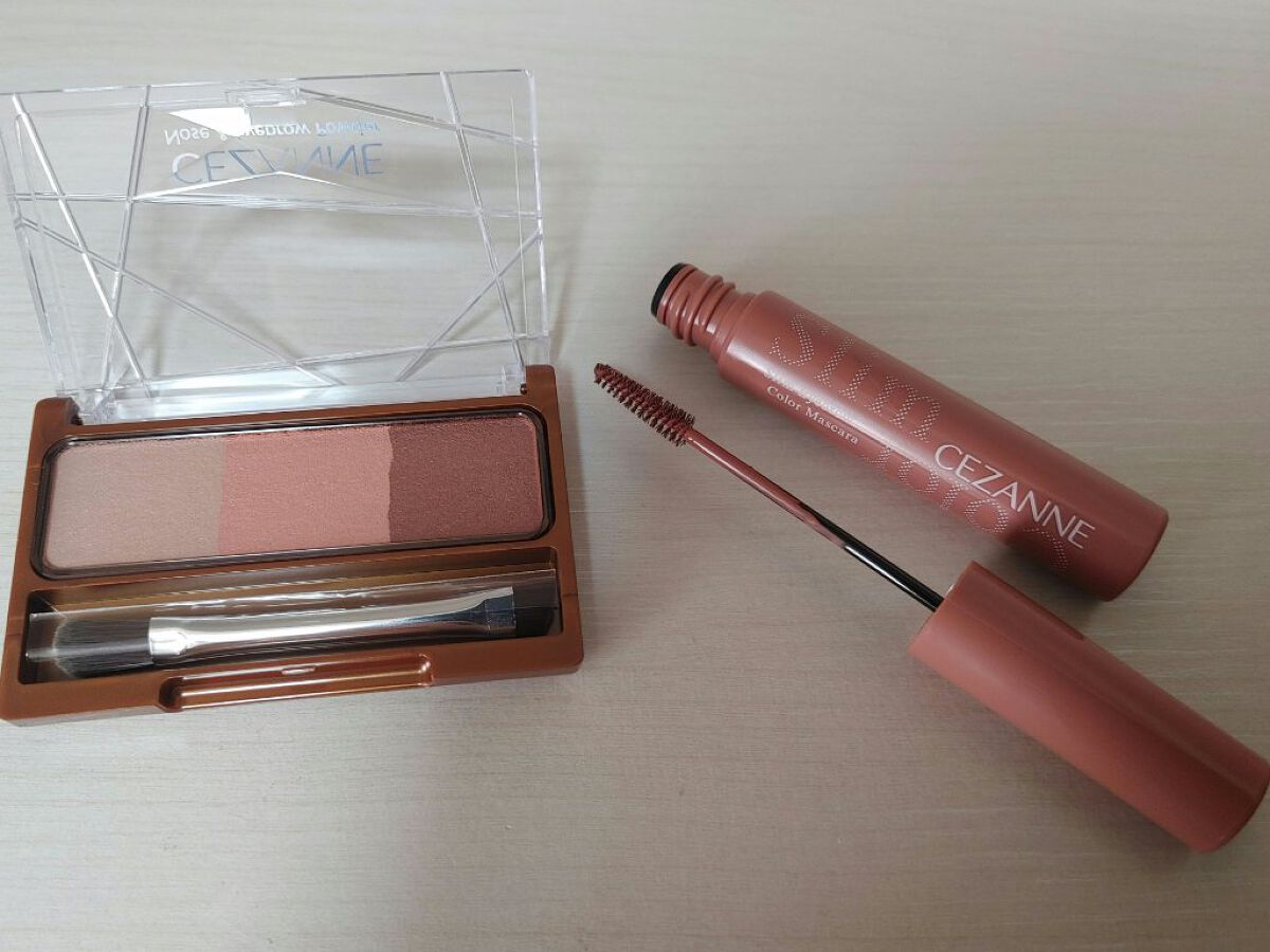 ノーズ＆アイブロウパウダー/CEZANNE/パウダーアイブロウを使ったクチコミ（2枚目）