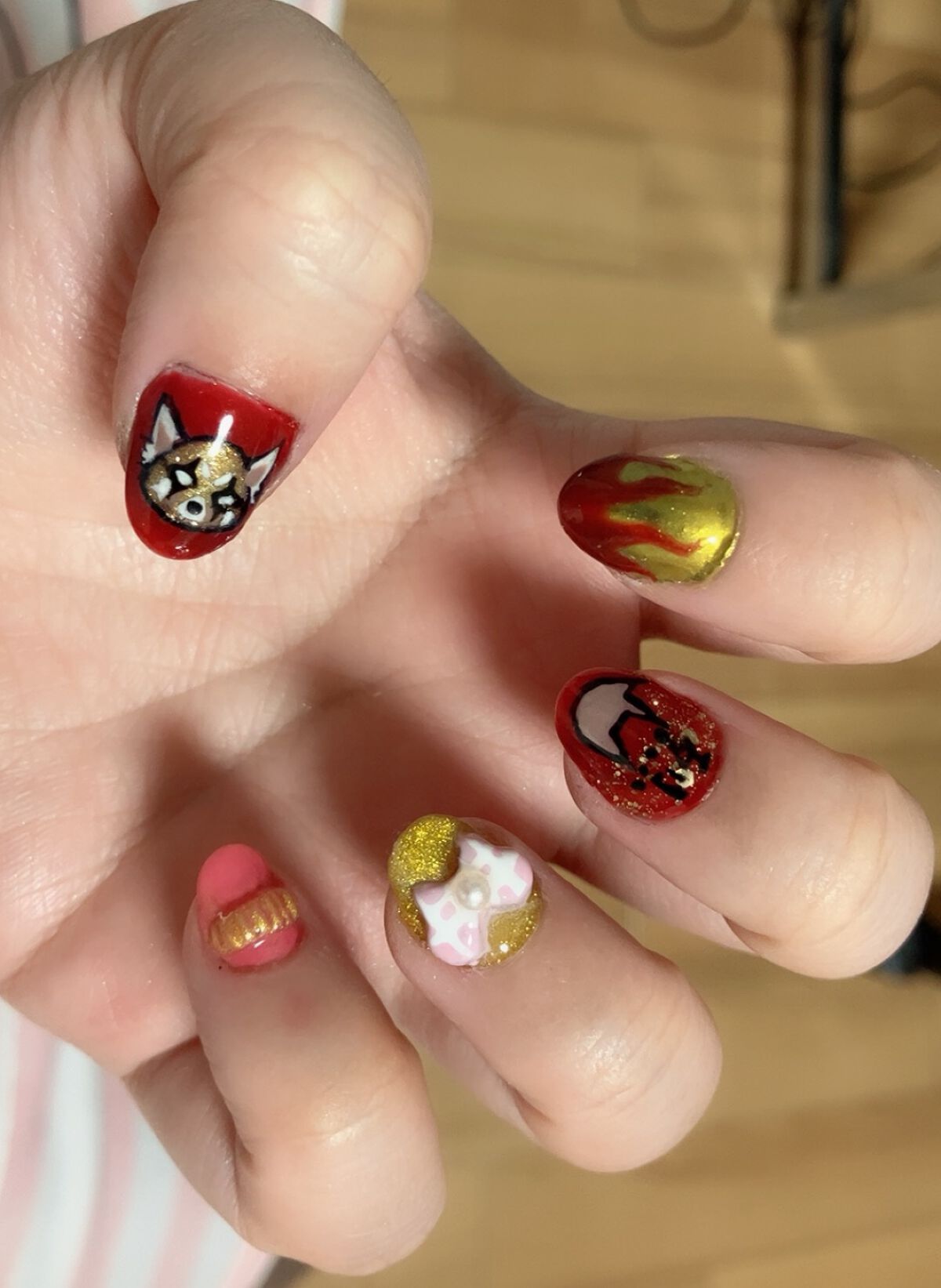 パル カラージェル レッド/キャンドゥ/ジェルネイルを使ったクチコミ（1枚目）