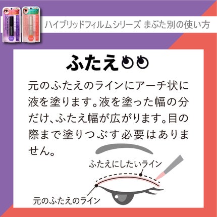 ハイブリッドフィルム/アイトーク/二重まぶた用アイテムを使ったクチコミ(1枚目)