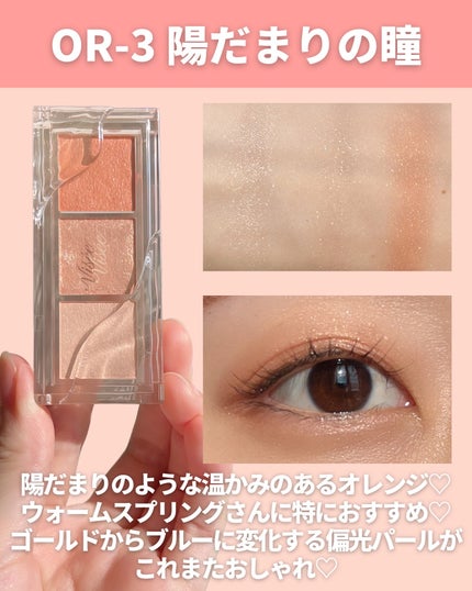 キラー アイ トリオ/Visée/アイシャドウパレットを使ったクチコミ(9枚目)