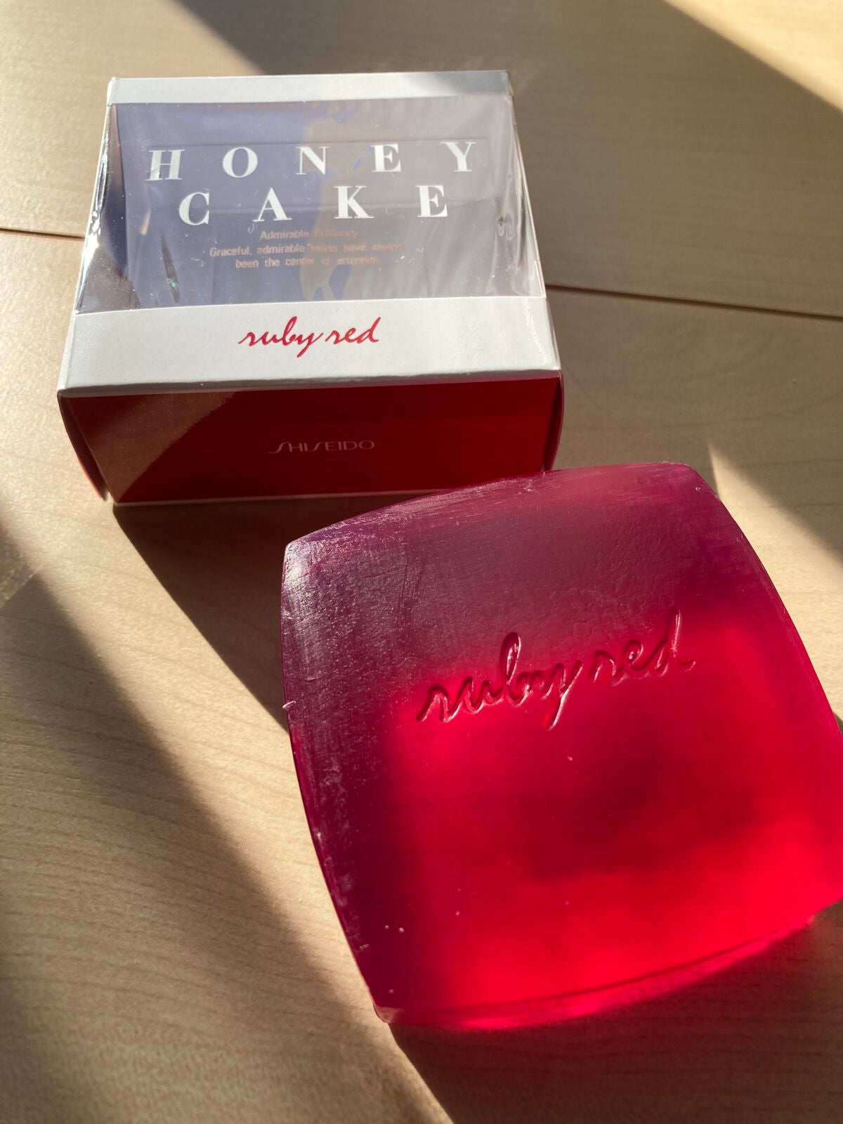 ホネケーキ(ルビーレッド)/SHISEIDO/洗顔石鹸を使ったクチコミ(2枚目)