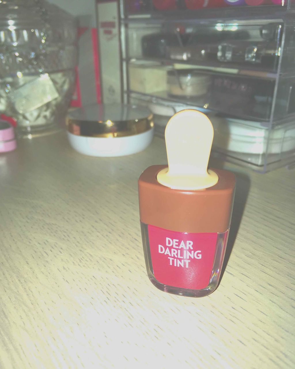 ディアダーリン ウォータージェルティント (アイスティント)/ETUDE/口紅を使ったクチコミ(2枚目)