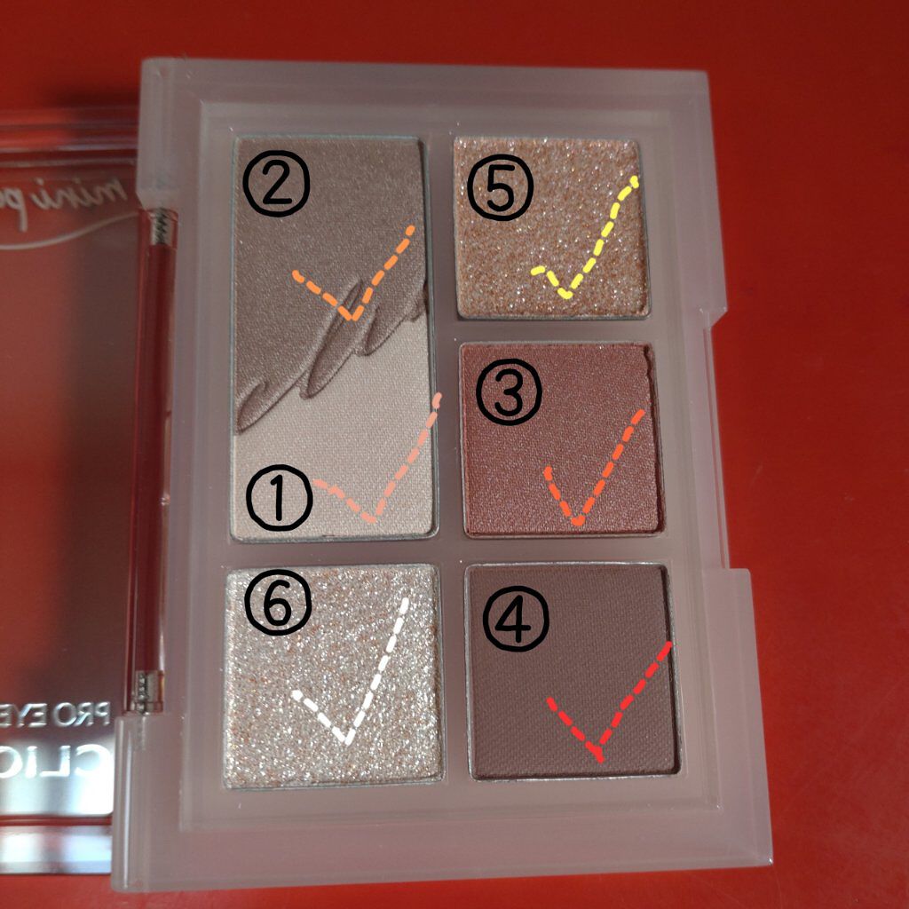 プロ アイパレット ミニ/CLIO/アイシャドウパレットを使ったクチコミ（2枚目）