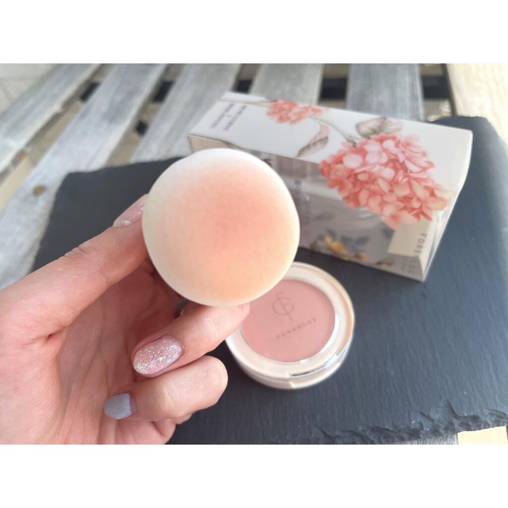 ベアブラッシャー パフ付き/フォレンコス/パウダーチークを使ったクチコミ(7枚目)