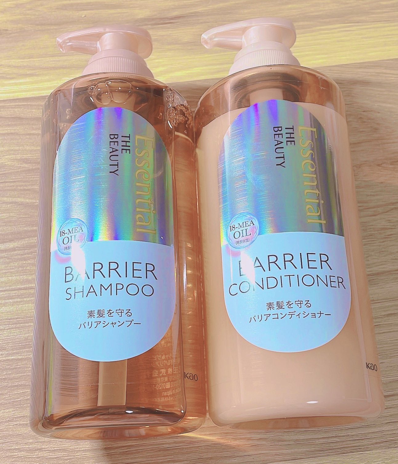 ザビューティ 髪のキメ美容素髪を守る バリアシャンプー/コンディショナー/エッセンシャル/シャンプー・コンディショナーを使ったクチコミ(1枚目)