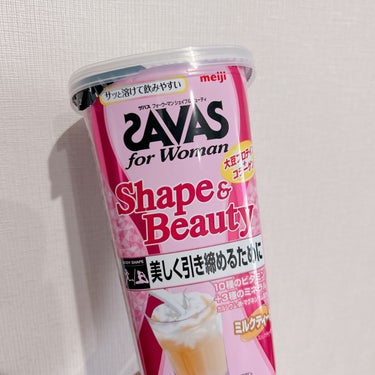 【使った商品】
ザバス
シェイプ＆ビューティー

【商品の特徴】
大豆イソフラボンやビタミン、ミネラルも取れる
プロテイン

【使用感】
ミルクティー味で美味しい
溶けても粉っぽくもなく
続けられる美味