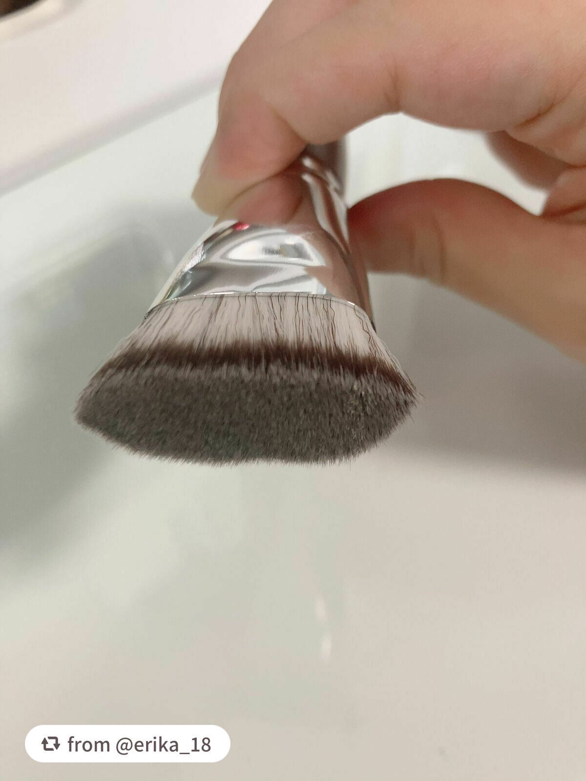 マルチファンデブラシ /ロージーローザ/メイクブラシを使ったクチコミ(4枚目)