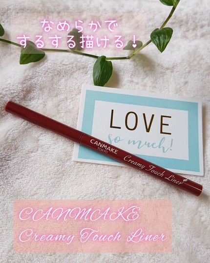 クリーミータッチライナー/キャンメイク/ジェルアイライナーを使ったクチコミ(1枚目)