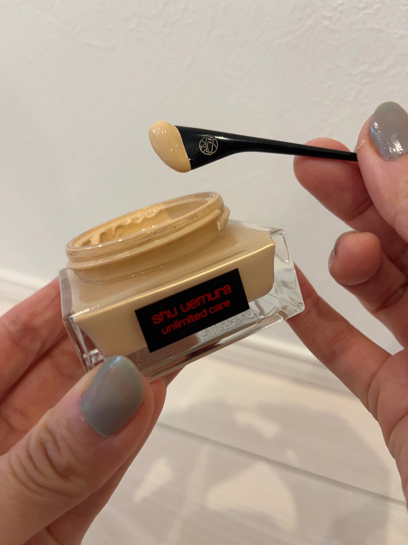 アンリミテッド ケア セラムイン クリーム ファンデーション/shu uemura/クリーム・エマルジョンファンデーションを使ったクチコミ(3枚目)