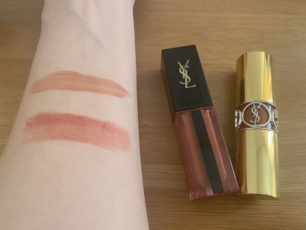 ルージュ ヴォリュプテ シャイン/YVES SAINT LAURENT BEAUTE/口紅を使ったクチコミ（2枚目）