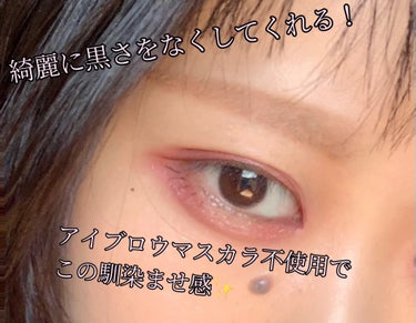 うす眉メーカー 01 ピンクベージュ/KiSS/眉マスカラを使ったクチコミ（3枚目）