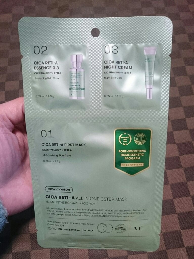 シカ レチA オールインワン 3ステップ マスク (1EA)/VT/その他スキンケアを使ったクチコミ(1枚目)