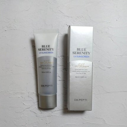 ブルーセレニティーUVサンスクリーン/DR.PEPTI/日焼け止めクリームを使ったクチコミ(2枚目)