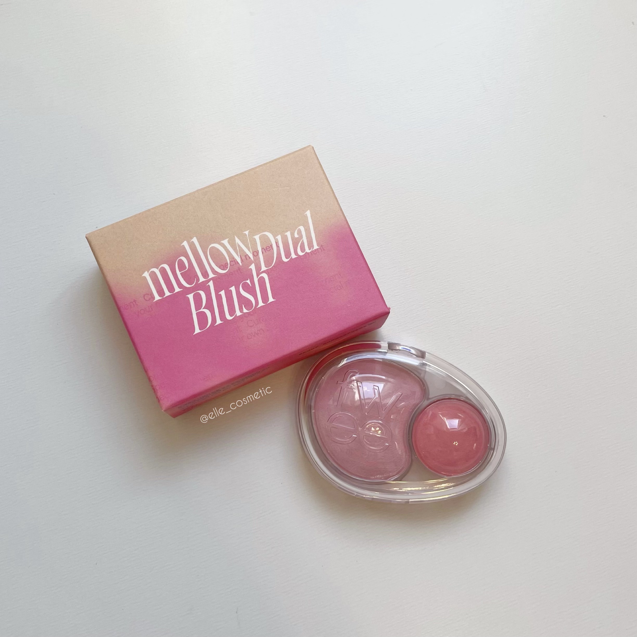 デュアルチークメロウ/fwee/ジェル・クリームチークを使ったクチコミ（1枚目）