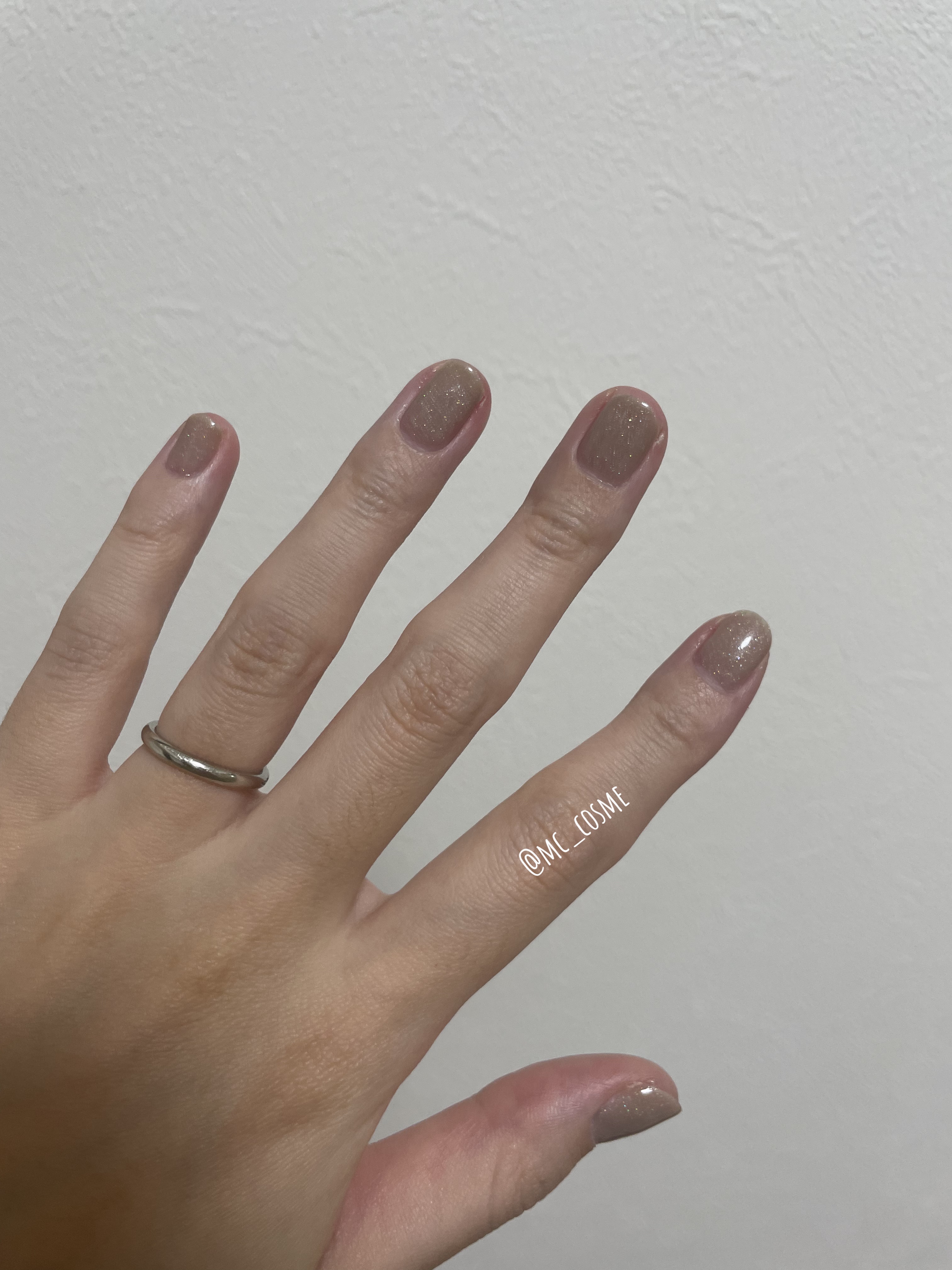 ジェルネイル モカベージュ/セリア/ジェルネイルを使ったクチコミ（2枚目）