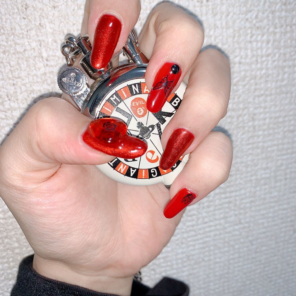 ジェルネイル(ライト対応)/セリア/ジェルネイルを使ったクチコミ(2枚目)