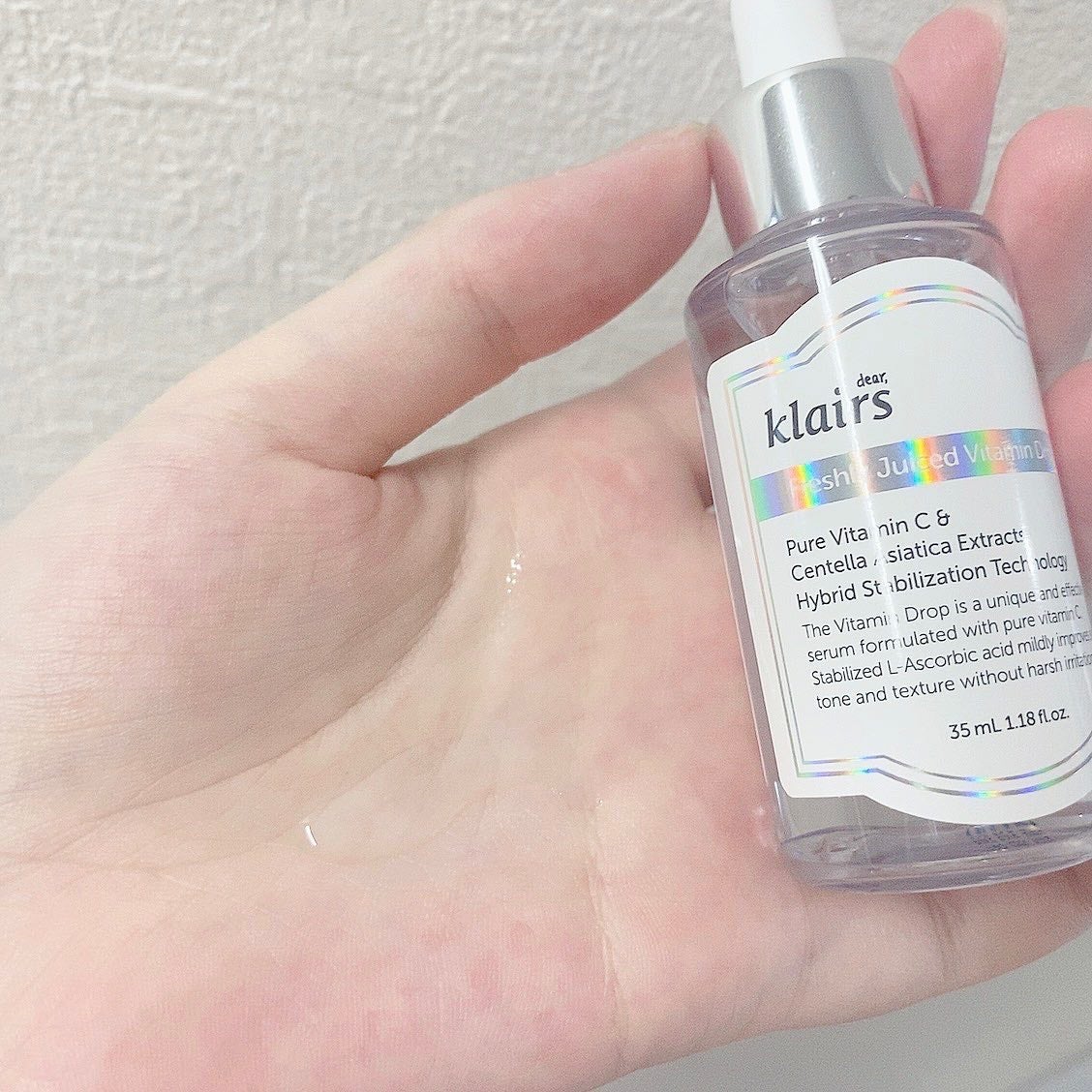 フレッシュリージュースドビタミンドロップ(35ml)/Klairs/美容液を使ったクチコミ(3枚目)