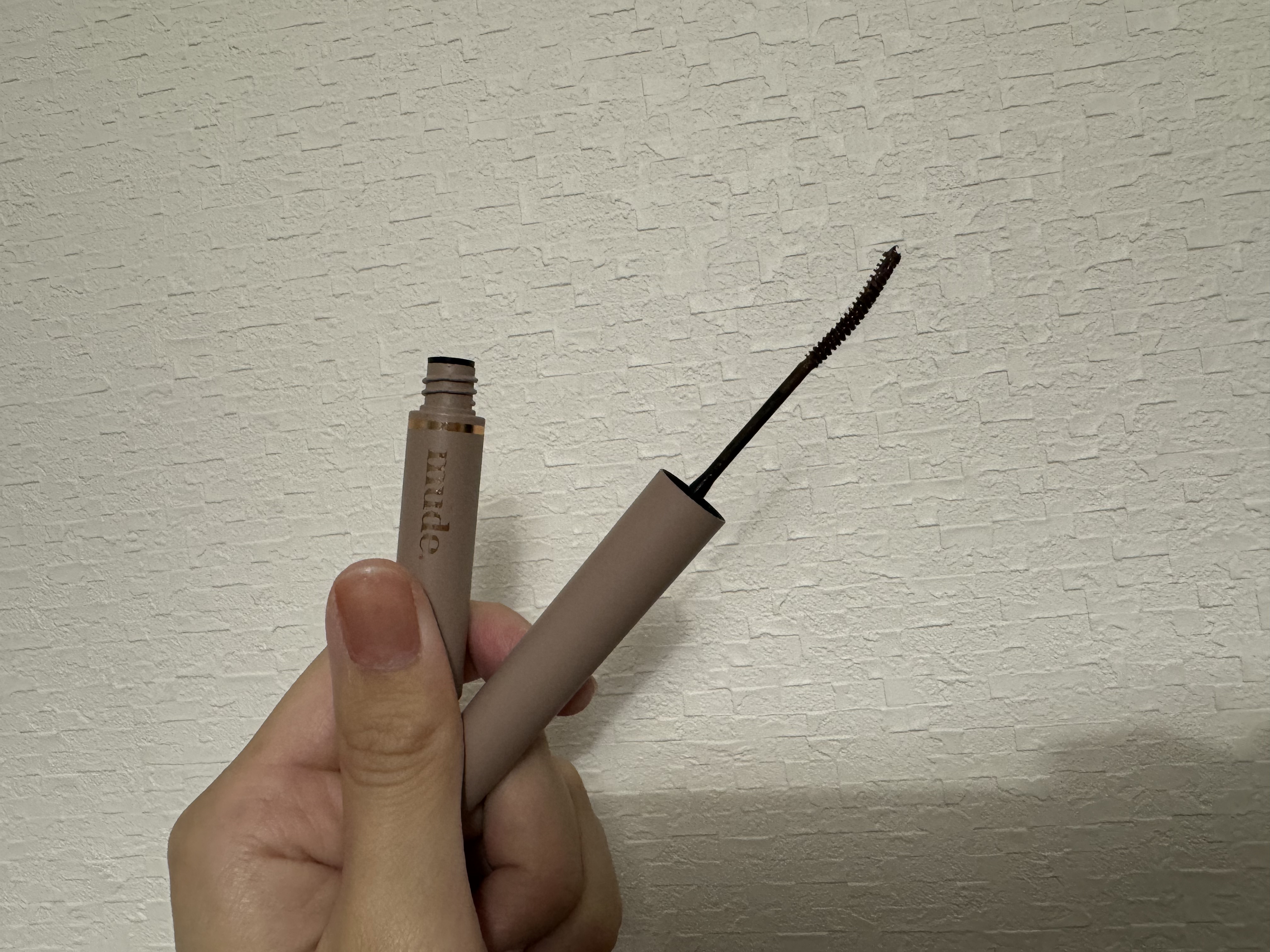 MD インスパイアロングラッシュ カーリングマスカラ ブラウン/mude./マスカラを使ったクチコミ（2枚目）