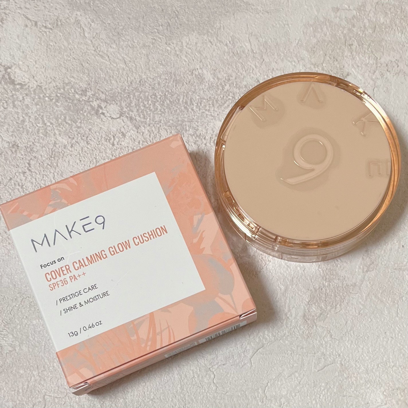 ヌードカーミンググロークッション/MAKE9/クッションファンデーションを使ったクチコミ(1枚目)