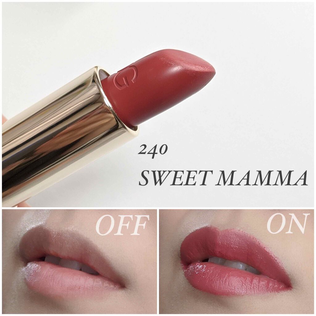 ザ・オンリーワン ルミナスカラー リップスティック 240/DOLCE&GABBANA BEAUTY/口紅を使ったクチコミ（2枚目）