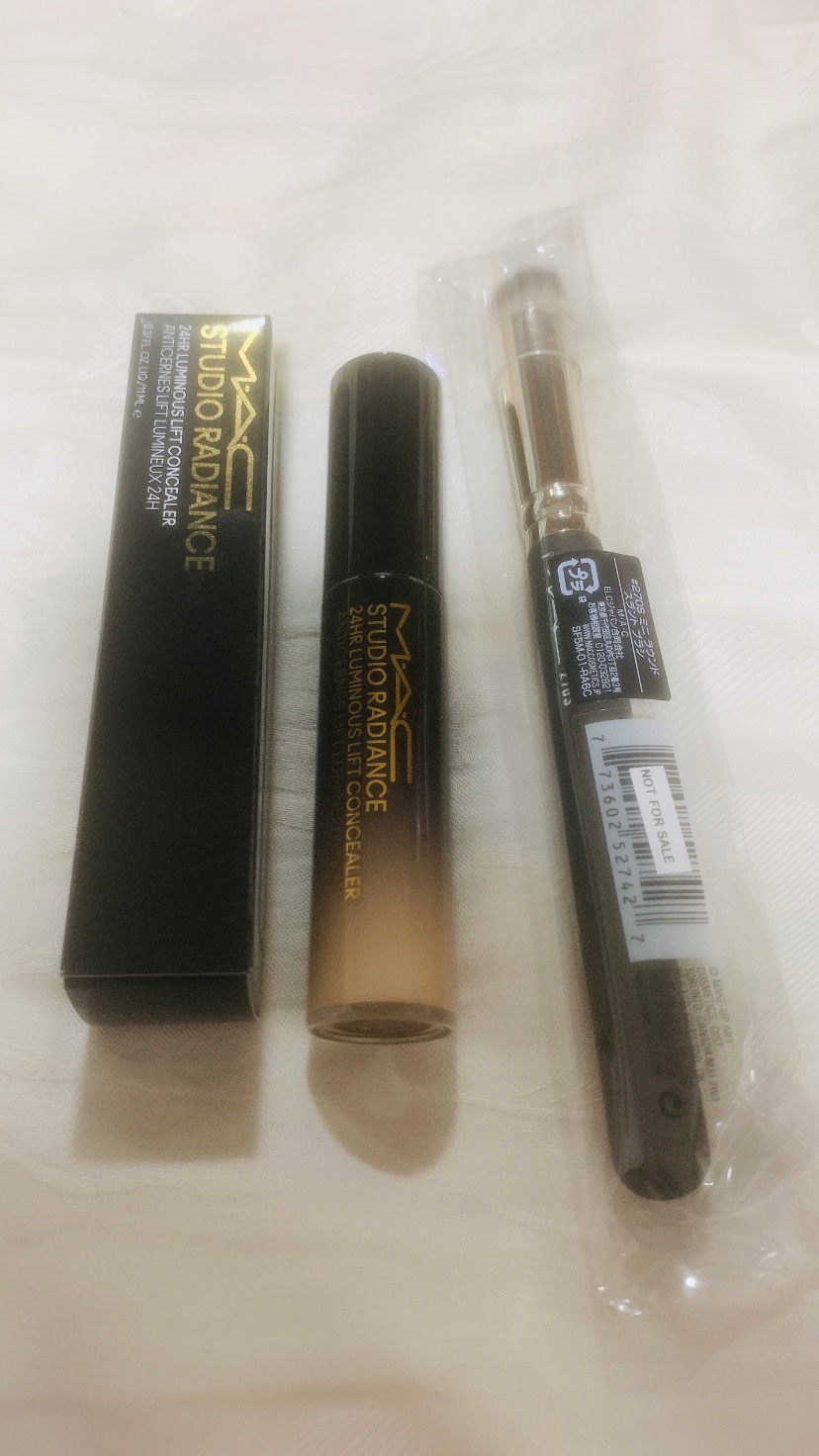 #270S ミニ ラウンド スラント ブラシ/M・A・C/メイクブラシを使ったクチコミ（1枚目）