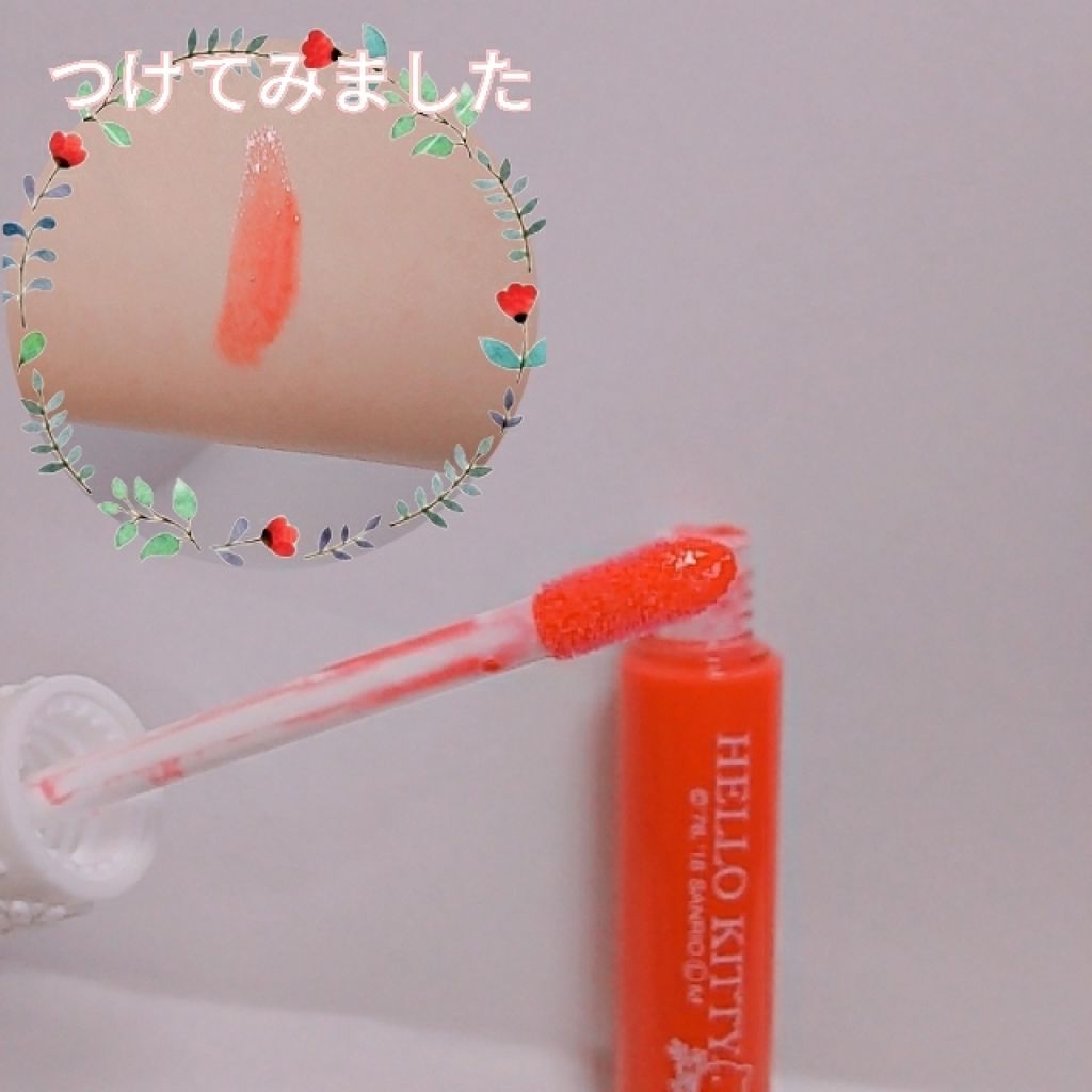 Blooming Kitty リップグロス/DAISO/リップグロスを使ったクチコミ(2枚目)