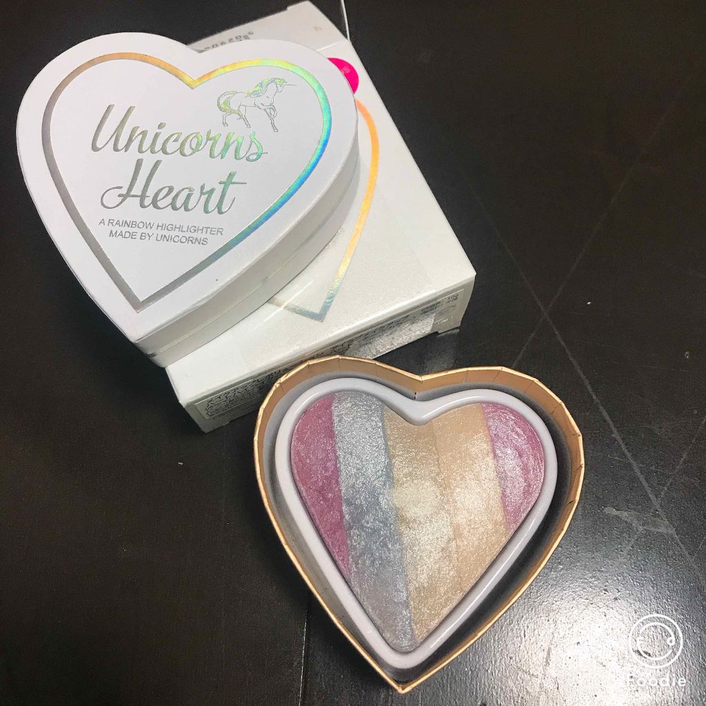 ハートハイライター ユニコーンハート/MAKEUP REVOLUTION/パウダーハイライトを使ったクチコミ(1枚目)