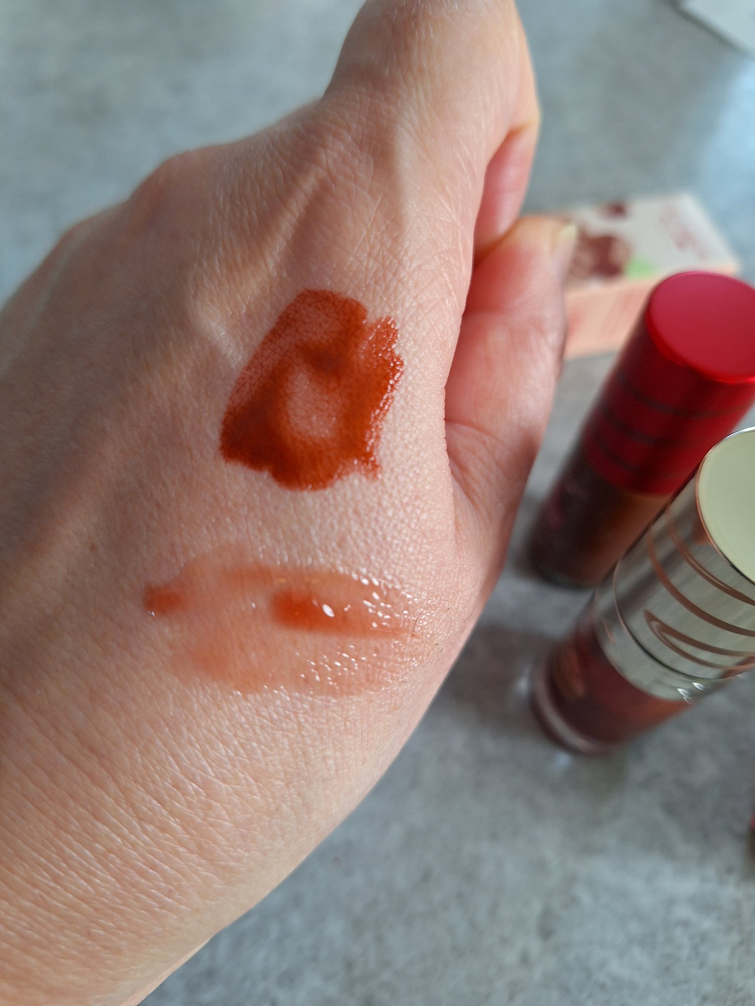 リップコンフォートオイル 18/CLARINS/リップグロスを使ったクチコミ（2枚目）