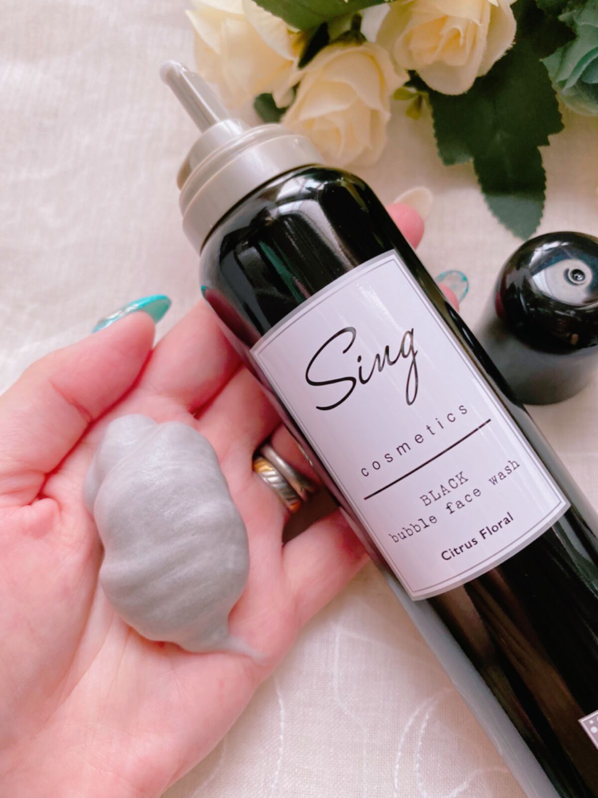 ブラックバブルフェイスウォッシュ /Sing/洗顔フォームを使ったクチコミ（3枚目）
