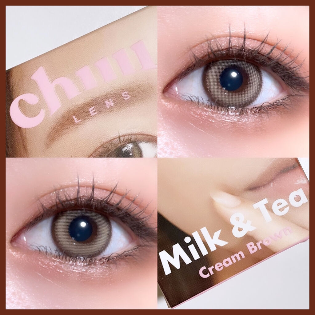 chuuLENS Milk&Tea 1day/chuu LENS/ワンデー（１DAY）カラコンを使ったクチコミ（3枚目）