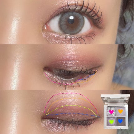 レブロン ダズル アイシャドウ クアッド/REVLON/アイシャドウパレットを使ったクチコミ(2枚目)